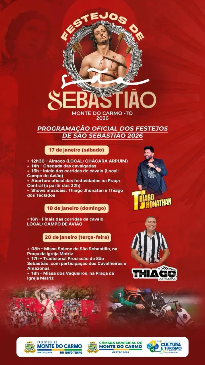 Nossa Cultura em Festa: Vêm Aí os Festejos de São Sebastião 2026! 🐎🙏